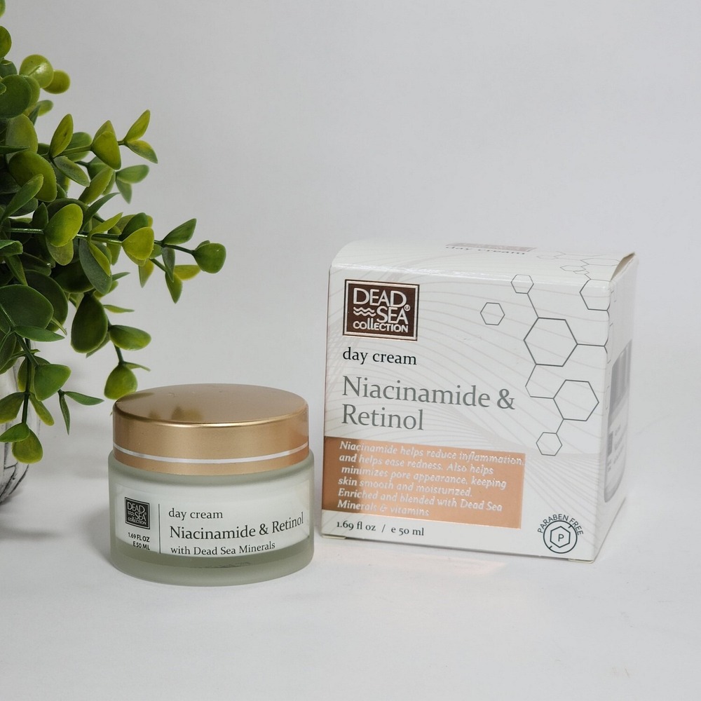 Dead Sea Collection Niacinamide Retinol Day Cream Moisturizing Smoothing 1.69 oz